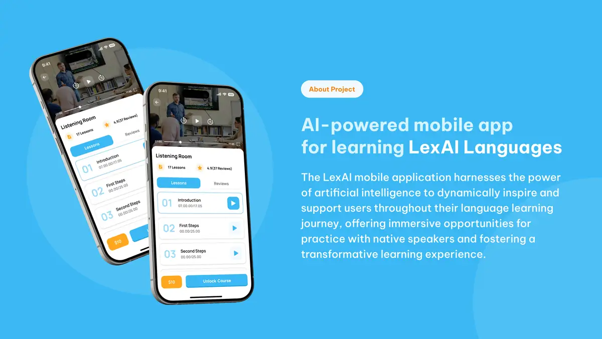 About the project: an AI-powered language learning app