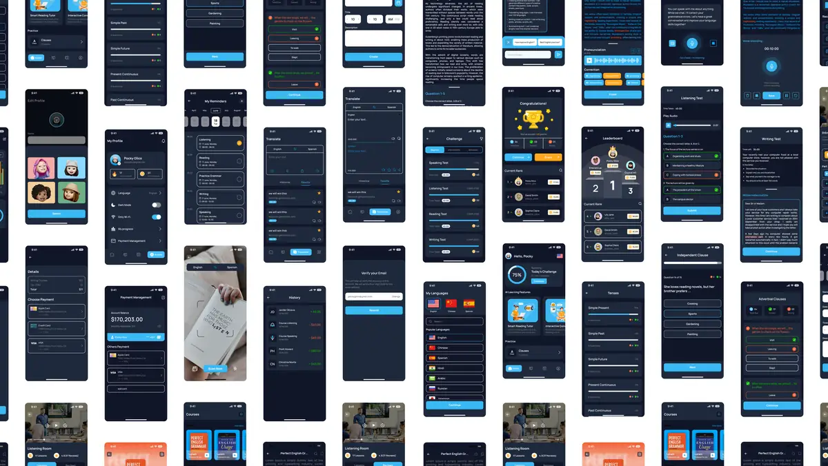 The LexAI screen set in dark mode
