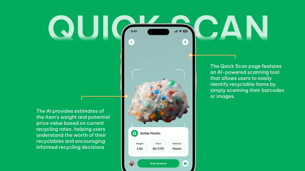 Quick Scan: AI identification with weight and price