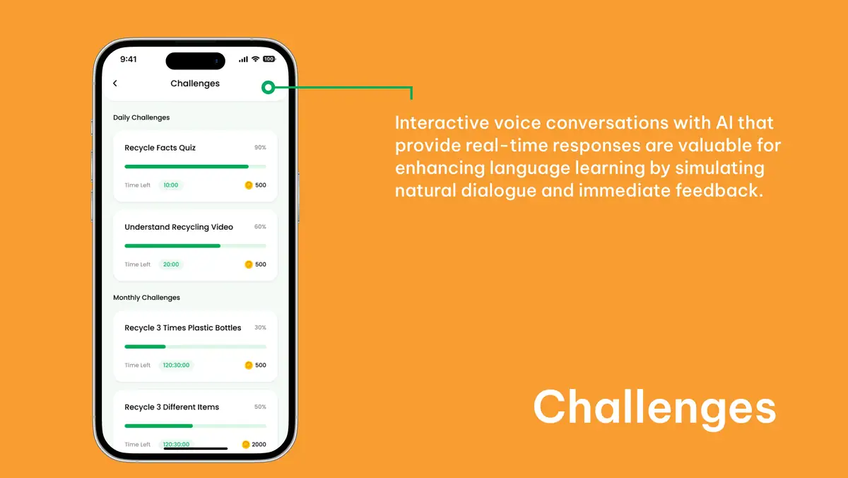Daily and monthly challenges