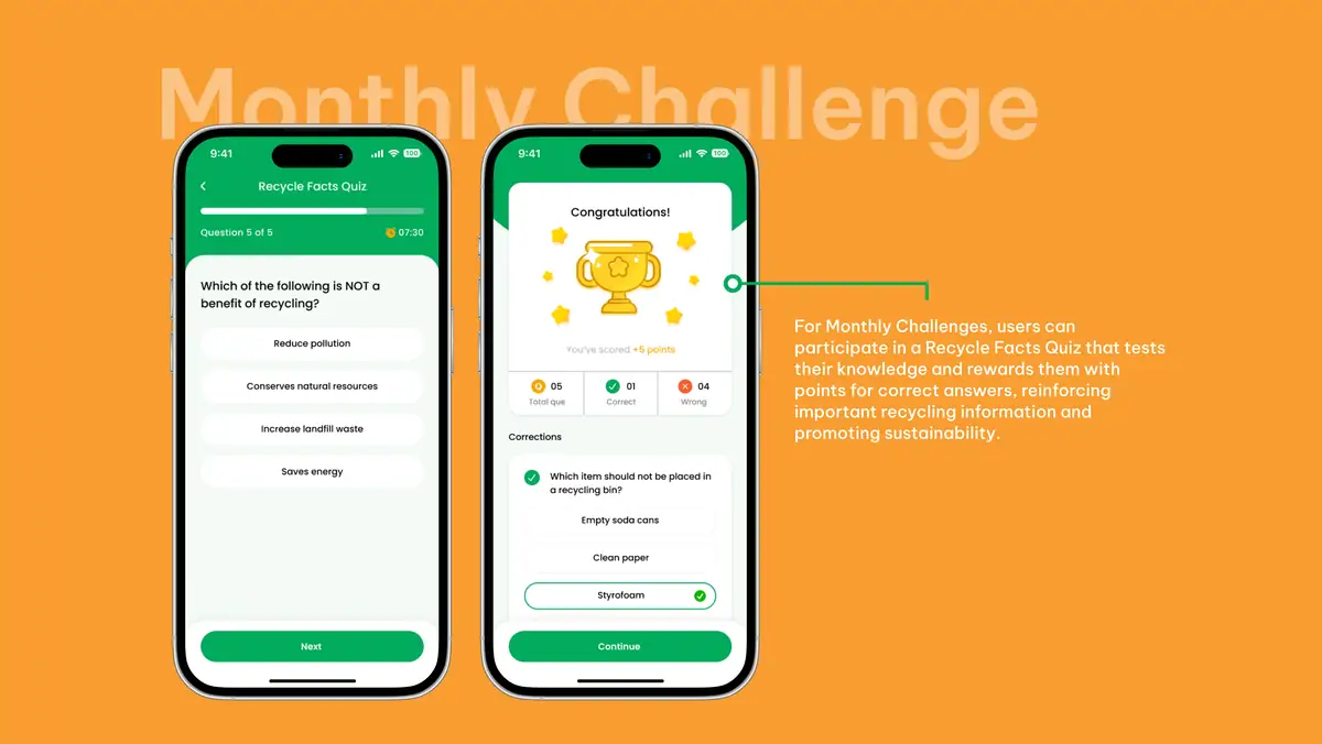 A monthly challenge: recycle facts quiz