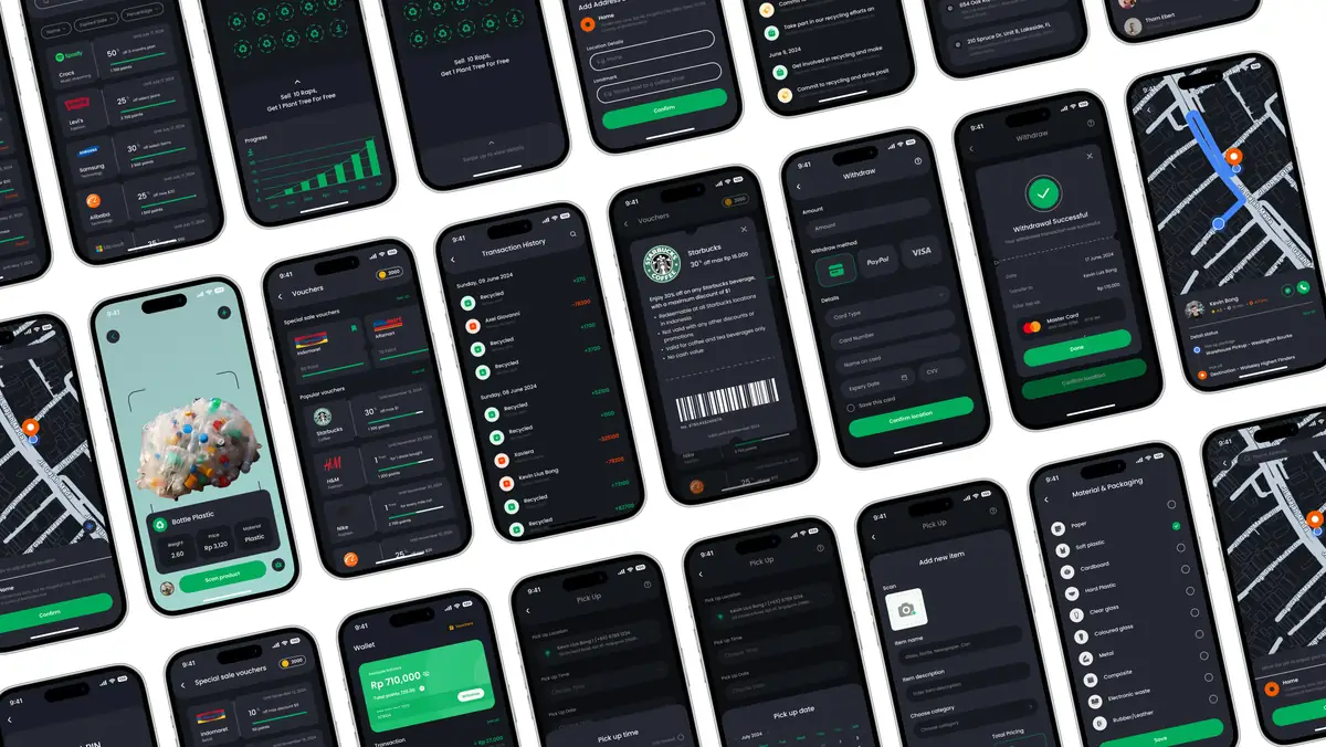 The ReMo screen set in dark mode
